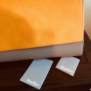 Brand New Italian leather designer Max Mara J Bag